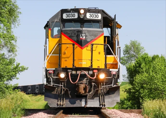 photo of oncoming train